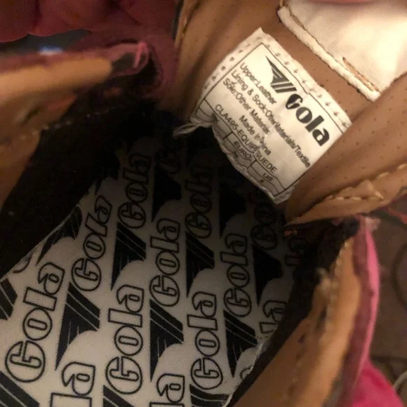 Gola Classics Equipe Suede Burgundy Sz 5 Womens Fashion Skate Sneakers - Picture 9 of 9